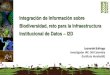 Infraestructura Institucional de Datos - I2D · 2015. 11. 16. · Biota Colombiana Pasajes rurales (en proceso) Andes Orinoquia ANH Avances (Comp. Biológico) 2. Catalogador de metadatos