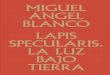 MIGUEL ÁNGEL BLANCO LAPIS SPECULARIS. LA LUZ BAJO TIERRA55ab3c2d-b6b8-4b32-b117-e96… · En el caso de Miguel Ángel Blanco, estos juegos dialécticos resultan totalmente natu -