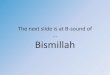 Bismillah - Understand Al-Qur'an Academy...1. Rules of Stopping 2. Rules of Starting (after you stop) 3. Stop Signs. When you stop! ... If there is an Alif Madd, Yaa-Madd, or a Waaw-Madd