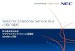 New WebOTX Enterprise Service Bus ご紹介資料 · 2018. 11. 13. · メインフレームの高信頼性技術に基づくトランザクション管理 分散オブジェクト(corba、com)