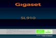 Gigaset SL910 · Gigaset SL910 / bg / A31008-M2300-R601-2-4B19 / Cover_front.fm / 10/17/12 SL910 Поздравления С покупката на Gigaset Вие избрахте