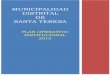 municipalidad DISTRITAL de santa teresa · 2019. 7. 20. · La Municipalidad Distrital de Santa Teresa, elabora el Plan Operativo Institucional (POI) para el aæo 2015, en el marco