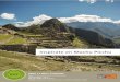 Inspírate en Machu Picchu E… · Maras. Sus famosas piscinas ... de trabajo y ofreciendo una oportunidad de desarrollo para las comunidades aledañas. Moray. Un impresionante laboratorio