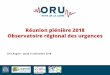 Réunion plénière 2018 Observatoire régional des urgences€¦ · Réunion plénière annuelle ORU Pays de la Loire –13 décembre 2018 –CHU Angers Un nombre de RPU transmis