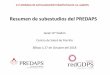 Resumen de subestudios del PREDAPS Jornadas redgdps... · 2019. 1. 18. · Resumen de subestudios del PREDAPS Javier Gª Soidán Centro de Salud de Porriño Bilbao a 27 de Octubre