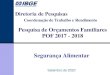 Pesquisa de Orçamentos Familiares POF 2017 - 2018...PESQUISA DE ORÇAMENTOS FAMILIARES: POF 2017 - 2018 Primeiras POFs: anos 80 e 90 apenas para as Regiões metropolitanas urbanas