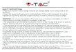 SAFETY INSTRUCTIONS · INTRODUCTION & WARRANTY Thank you for selecting and buying V-TAC product. V-TAC will serve you the best. ... could be dangerous. Once the above steps are all