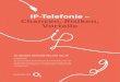 IP-Telefonie – Chancen, Risiken, Vorteile · IP-Telefonie Chancen, Risiken, Vorteile von Dr .Thomas Hafen 5 Massive Ausfälle im IP-Telefonnetz der Telekom, so beispielsweise im