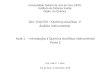 Química Analítica V Análise Instrumental Introdução a ...€¦ · Fundamentos de aQuímica Analitica, 1 ed., Thomson, 2006. - Baccan, N., Química Analítica Quantitativa Elementar