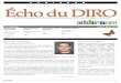 ADDIROUM Écho du DIROecho/Echo/EchoVol8No2.pdf · 2014. 10. 10. · Mathieu Duchesneau, Fares El Habibi, Kevin Forand, Jean-Philippe Heng, Alexandre Jubert, Samuel Magnan-Leveque,