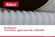 Tubos Tarifa general 2020 - Grupo Revi · Tubos y accesorios PVC Manguito de blindado enchufable y roscado Precios en euros para 100 unidades 16 T20816G6 T20416G6 T20216G6 57 2.565
