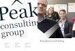 Kompetenceudvikling - Peak Consulting Group ApS...Du ønsker at være klædt på til at kunne overskue, hvad der sker i et projekt, og hvornår det sker, således at det er dig, der