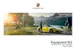 Tequipment 911 - Porsche · Radnabenabdeckung in Platinum (seidenglanz) mit farbigem Porsche Wappen. Vorderachse: 8,5 J x 20 ET 49 mit Reifen 245/35 ZR 20 (91Y), Hinterachse: 11,5