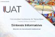 Presentación de PowerPointcecomuat.net/wp-content/uploads/2019/11/sintesis-informativa-30-m… · Torres; el Secretario de Extensión y Difusión de la UAT, José Ulises Arredondo