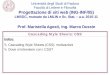 Università degli Studi di Padova Facoltà di Lettere e ...dussinma/psw/materiale/css_1_2010_ver1.pdf · Cascading Style Sheets (CSS): motivazione. 4 • Per ovviare a queste limitazioni
