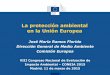 CONEIA 2015 - La protección ambiental en la UE · 2015. 5. 15. · • Informes de aplicación de las Directivas EIA y SEA (2009) • Reflexión interna, opciones, estudios, grupo