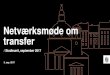 New Netværksmøde om transfer - Københavns Kommune · 2020. 9. 24. · Netværksmøde om transfer 3 perspektiver på transfer 1. Skolen og undervisernes kompetencer til at støtte