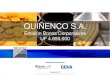 Presentación Bonos Quiñenco - Inicio · Dividendo adicional pagado por LQIF en 2010 en base al Acuerdo entre Quiñenco y Citigroup Flujo de Dividendos Estables El buen desempeño
