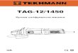 TAG-12/1450 - Tekhmann€¦ · Вражаюча дія електричного струму на організм людини залежить від багатьох факторів