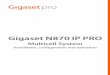 Gigaset N870 IP PRO Multicell System (Installation ...Gigaset N870 IP PRO / Admin IE-UK-International en / A31008-XXXXX-XXXX-X-XXXX / introduction.fm / 12/4/18 4 N870 IP PRO Multicell