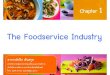 New The Foodservice Industry - Hanley Castle High School · 2018. 9. 5. · The Foodservice Industry ... Germany. • He modernized and codified the elaborate haute cuisine created