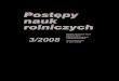Postepy nauk rolniczych - Polish Academy of Sciences · 2016. 12. 29. · 3/2008. Rada Redakcyjna A. Grzywacz (przewodnicz¹cy), ... runków sprzyjaj¹cych powstawaniu zmiennoœci