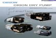 ORION DRY PUMP - Komachine VBVB : Vacuum/Blower Vacuum/Blower VB : Vacuum/Blower VV : Vacuum/Vacuum