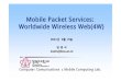 Mobile Packet Services: Worldwide Wireless Web(4W)old.hsn.or.kr/workshop/hsn2001/data/lks.pdf · ComputerComunications& Mobile Computing Lab. Mobile Packet Services: Worldwide Wireless