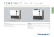 COMPACT Air & Heat - Swegon€¦ · COMPACT Heat ist mit niedrig positioniertem Luftaustritt, Wechselklappe und Elektro-Lufterhitzer 7,5 kW ausgestattet. Für die Montage am Bauplatz