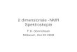 2 dimensionale -NMR Spektroskopie - Otto-Diels-Institutscholle.oc.uni-kiel.de/studium/spektroskopie/FDS_2D-NMR1-08.pdf · 2 dimensionale -NMR Spektroskopie F.D. Sönnichsen Mittwoch,