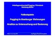 Fallbeispiele: Fogging in Hamburger Wohnungen Ansätze zu ...€¦ · Coulometrie (Kohlenstoff) etc.--- Strukturaufklärung schwarzer Beläge mit GC/MS oder LC/MS-MS. WaBoLu Innenraumtage