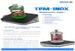 TBM-INOX 2016 - Senor · Densidad -ASTM D 792 - g/cm3 - 1.19 Dureza "15sec" - ASTM D 2240 - Shore A - 27 / 35 Fuerza extrema - ASTM D 624 - 1