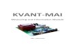 New KVANT-MAI - Weartronics · 2018. 3. 10. · 8 8 – DB1 9 9 – DB2 10 10 – DB3 11 11 – DB4 12 12 – DB5 13 13 – DB6 14 14 – DB7 15 15 – LED + 16 16 – LED - Tri uro