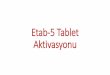 Etab-5 Tablet Aktivasyonubolu.meb.gov.tr/meb_iys_dosyalar/2015_11/11025053_tablet... · 2015. 11. 11. · Eğer internet bağlantınız varsa dünya simgesinin etrafı yeşil olmalıdır