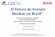 Nuclear no Brasil” - Microsoft · 2018. 11. 7. · O Futuro da Energia Nuclear no Brasil Último Relatório da Agência Internacional de Energia. “Futuro da economia global é