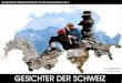 H. Gerber, Basel GESICHTER DER SCHWEIZ · Hohe Felswand über Braunwald (Glarus); rechts : Zustollen, einer der sieben Churfirsten-Gipfel, vom Säntis aus. 9 Bei der Faltung der Alpen