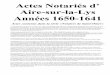 Actes Notariés d’ Aire-sur-la-Lys Années 1650-1641...Actes Notariés d’ Aire-sur-la-Lys Années 1650-1641 Actes contenus dans la série «Notaires de Saint-Omer» 1) Reconnaissance