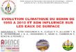 EVOLUTION CLIMATIQUE DU BENIN DE 1950 A 2010 ET SON ... · six stations synoptiques-Débit des grands bassins du Bénin (Ouémé, Mono, Pendjari, Couffo et affluents du Niger au Bénin)