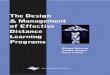 The Design and Management of Effective Distance Learning Programs