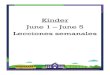 Kínder June 1 – June 5 Lecciones semanales · 2020. 6. 1. · Lección de Recursos educativos del Distrito Escolar de Pasco Semana 8 Kinder Lección: Partes de 10 en una fila de