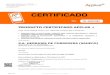Certificado SF A125 SOBREPUESTA ES - saheco.com€¦ · Este certificado es válido hasta el 19 de febrero de 2022 Confirmación / Modificación del certificado inicial emitido en