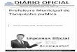 DIÁRIO OFICIAL€¦ · DIÁRIO OFICIAL PREFEITURA MUNICIPAL DE TANQUINHO - BA Segunda-feira – 26 de Novembro de 2018 – Ano II – Edição n° 138 Prefeitura Municipal de Tanquinho