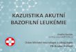 KAZUISTIKA AKUTNÍ BAZOFILNÍ LEUKÉMIE€¦ · • ZDROJ: EuroFlow antibody panels for standardized n-dimensional flow cytometric immunophenotyping of normal, reactive and malignant