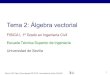 Tema 2: Álgebra vectorial - Universidad de Sevillalaplace.us.es/wiki/images/archive/1/16/20150921063535... · 2014. 9. 23. · Tema 2: Álgebra vectorial FISICA I, 1º Grado en Ingeniería