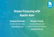Stream Processing with Apache Apex...3 Apache Apex - Overview • Apex - Enterprise grade, unified batch and stream processing engine • Highly Performant - Can reach single digit