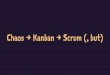 C Kanban S (, b t) · 2016. 9. 19. · Chaos → Kanban → Scrum (, but) Kontext 4 kleines Unternehmen 4 B2B 4 Produkt 4 Agenturgeschäft. Produkt 4 Entwicklung Software-Plattform