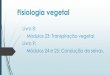 Fisiologia vegetal · 2016. 6. 16. · Fisiologia vegetal Livro 8: Módulos 23: Transpiração vegetal. Livro 9: Módulos 24 e 25: Condução de seivas