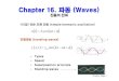 Chapter 16. 파동 (Waves)(optics.hanyang.ac.kr/~choh/degree/general_physics/Chapter... · 2016. 8. 29. · Physics, Page 1 Chapter 16. 파동 (Waves)(진동의 전파 • Types •