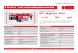LÍNEA DE GENERADORES - Hondapf.honda.com.ar/wp-content/uploads/2017/12/EP2500.pdf · 2018. 2. 20. · lÍnea de generadores ep 2500 cx generador ancho largo alto peso en seco 430