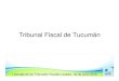 Tribunal Fiscal de Tucumán - Consejo...Tribunal Fiscal de Apelaciones tenga competencia plena en el tratamiento de los planteos de los respectivos contribuyentes. • En ese sentido